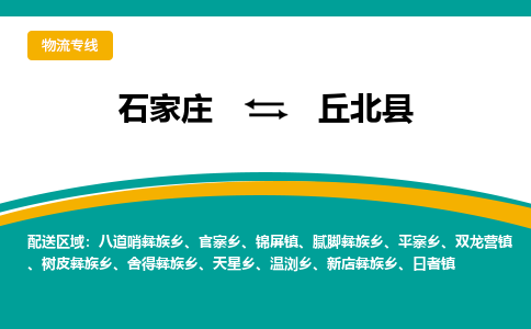 石家庄到丘北县物流专线省市县+乡镇-闪+送专业运送|优质物流