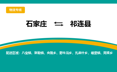 石家庄到祁连县物流专线省市县+乡镇-闪+送专业运送|优质物流