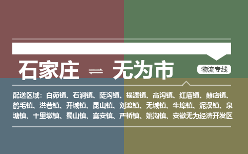 石家庄到无为市零担物流专线-石家庄到无为市整车运输服务