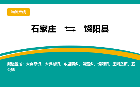 石家庄到饶阳县物流专线省市县+乡镇-闪+送专业运送|优质物流