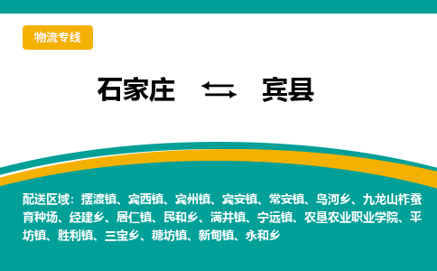 石家庄到宾县物流专线省市县+乡镇-闪+送专业运送|优质物流