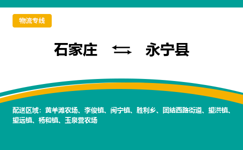 石家庄到永宁县物流专线省市县+乡镇-闪+送专业运送|优质物流