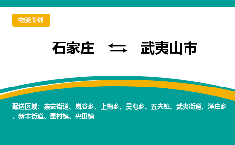 石家庄到武夷山市物流专线省市县+乡镇-闪+送专业运送|优质物流